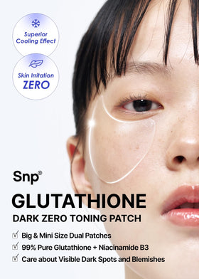 SNP close-up of hydrogel patch texture demonstrating cooling, slow-release hydration