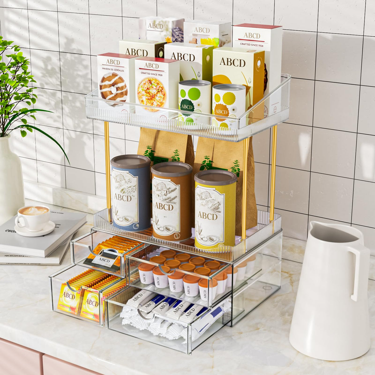 SNSLXH size comparison with everyday bottles showing compact footprint