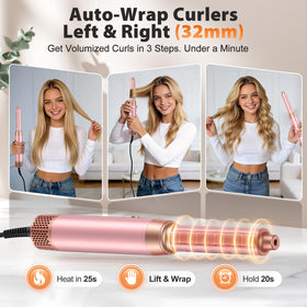 SnugLuv hair dryer handle and 360° swivel cord for tangle-free comfortable styling