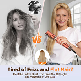 SnugLuv styler drying hair in hand to show fast drying benefit