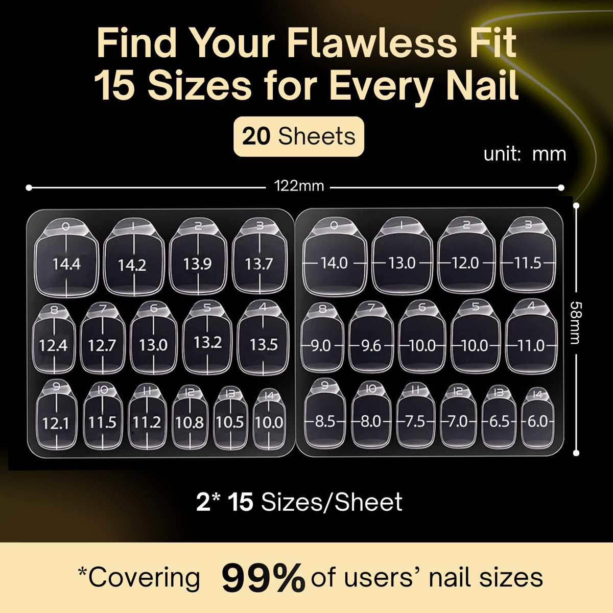 SnypeeLab press-on nail side profile showing low-profile natural look
