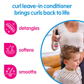 SO COZY fine spray mist dispersing to detangle and moisturize curls quickly