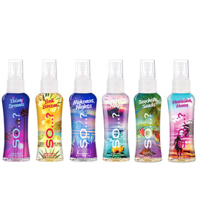 So...? close-up of a single bottle nozzle highlighting smooth spray and convenience