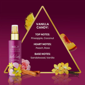 So...? Vanilla Candy bottle close-up highlighting sweet scent and wearable warmth