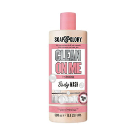 Soap & Glory front bottle showing label and size for clear identification and shelf appeal