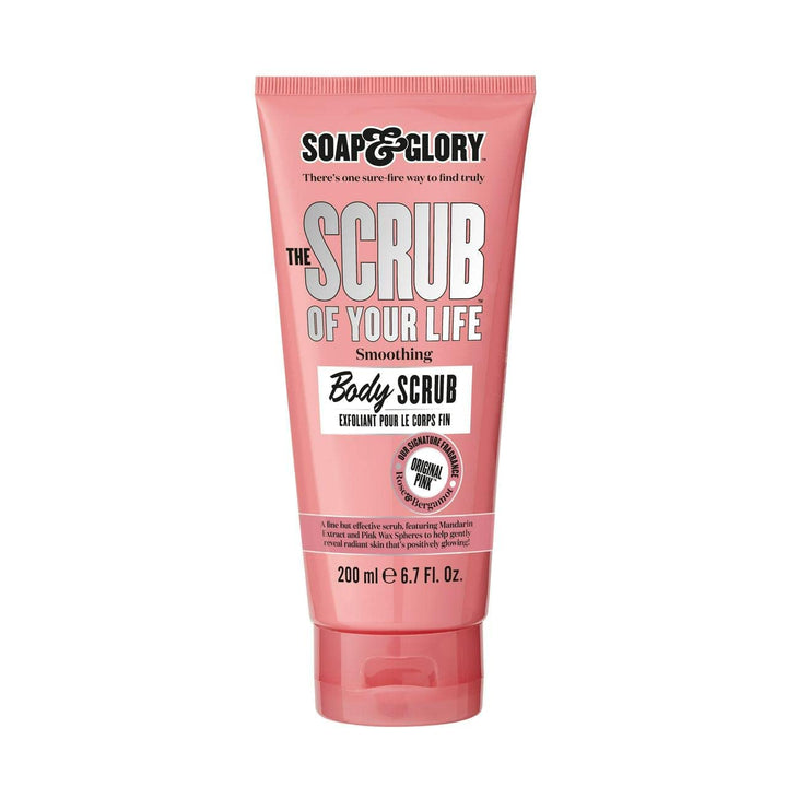 Soap & Glory front packaging showing 200ml tub and branding benefit: clear product identity
