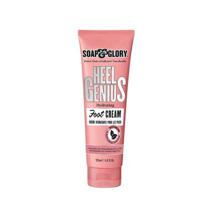 Soap & Glory front packaging of Heel Genius displaying product name and size for clear identification