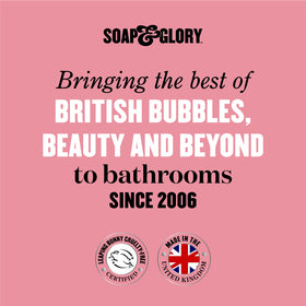 Soap & Glory ingredients arranged flatlay emphasizing curated components and benefits