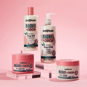 Soap & Glory being applied to forearm demonstrating smooth absorption and softening