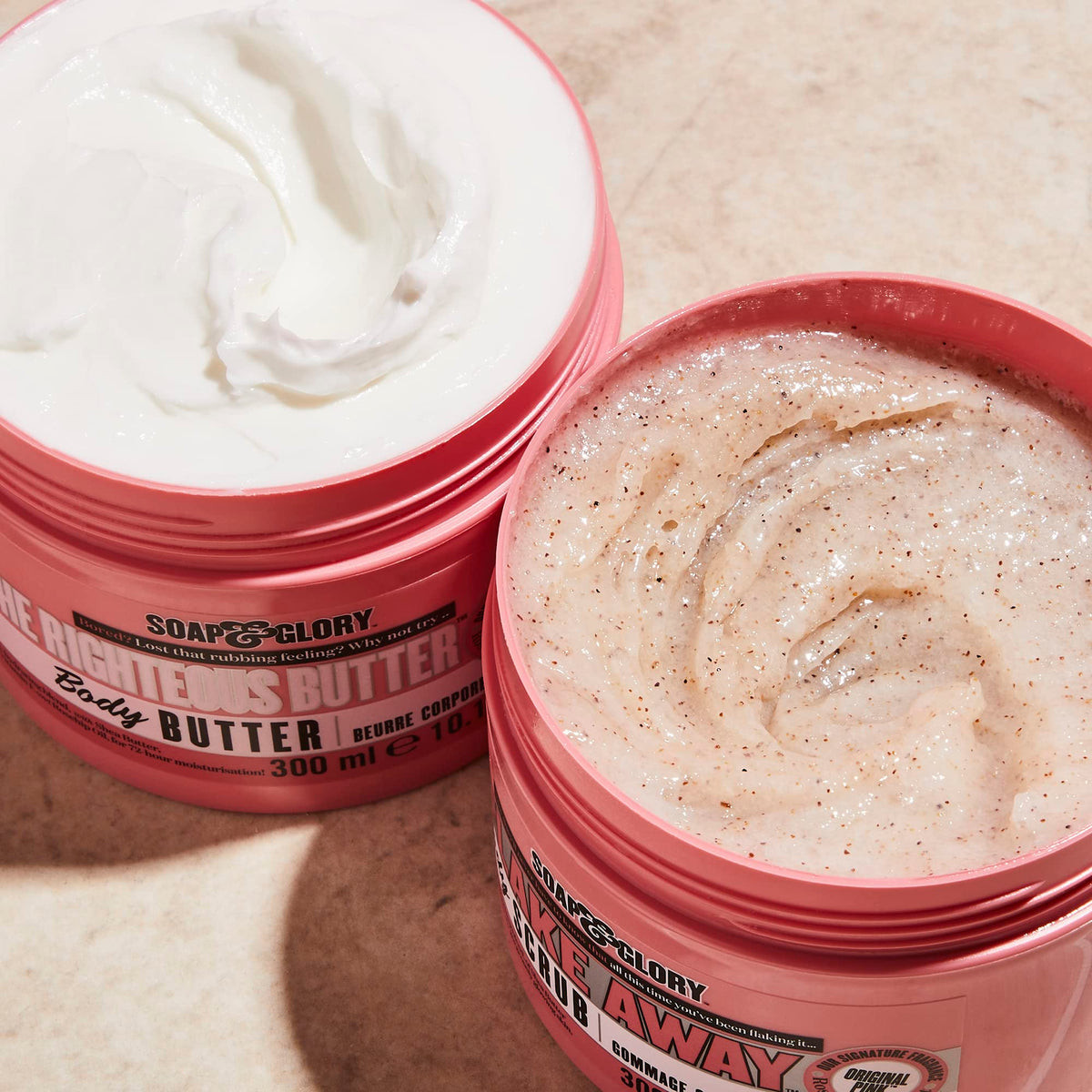 Soap & Glory tube in hand for size comparison and portability benefit