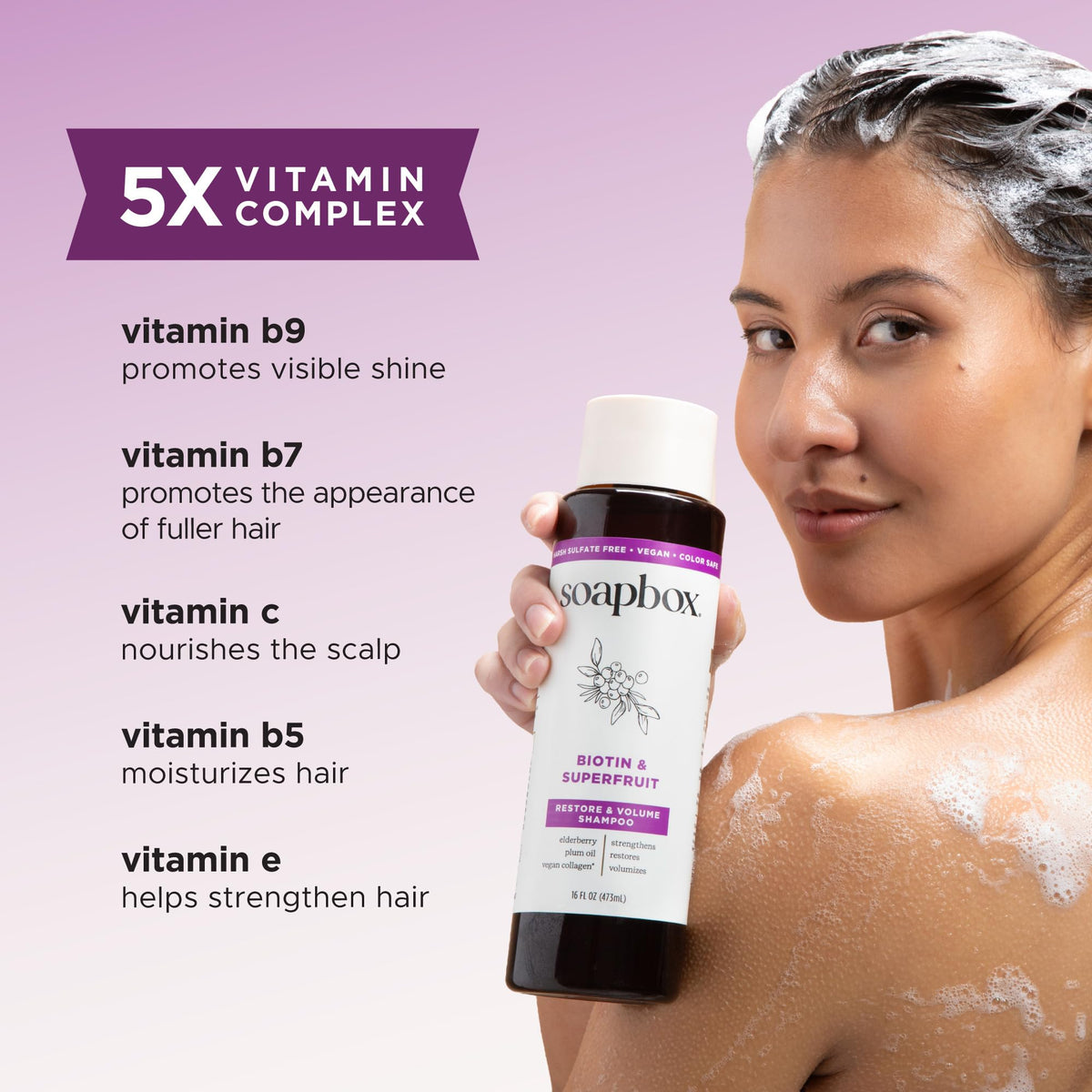 Soapbox shampoo and conditioner staged in shower showing daily use