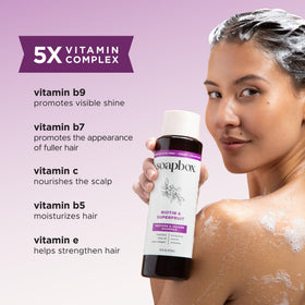 Soapbox shampoo and conditioner staged in shower showing daily use
