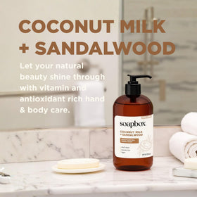 Soapbox in kitchen sink showing practical everyday use and scent