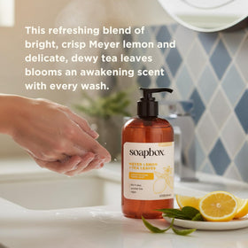 Soapbox label ingredients detail showing clean ingredients benefit