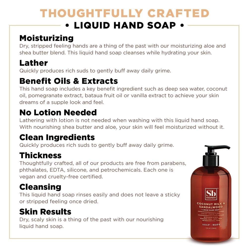 Soapbox lavender bottle on bathroom vanity offering calming scent benefit