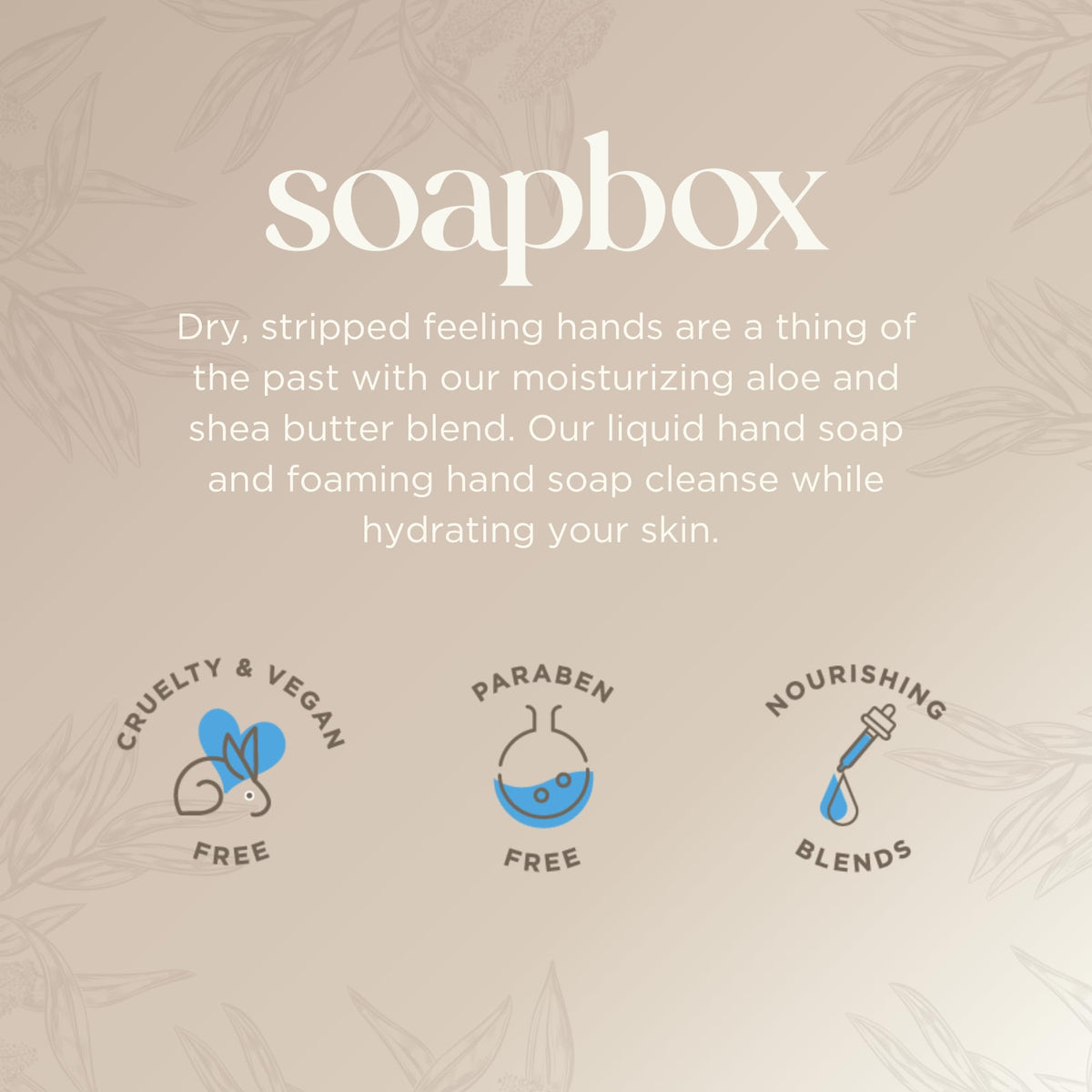 Soapbox hand washing in morning routine showing soft skin benefits
