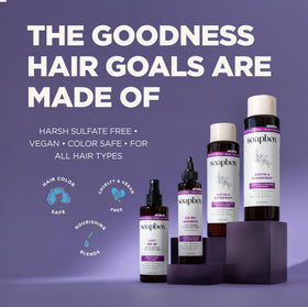 Soapbox before and after hair comparison showing added volume