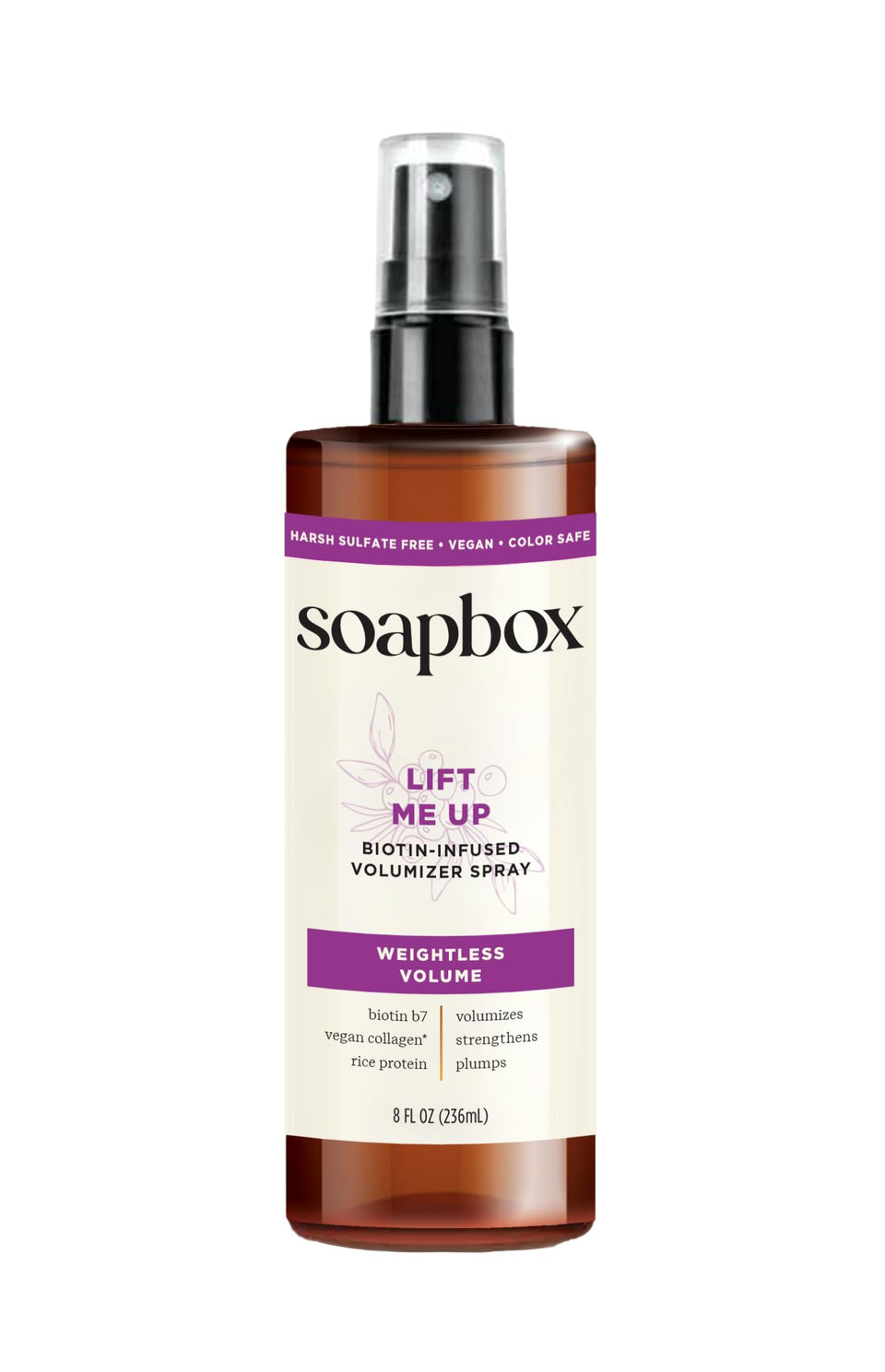 Soapbox front bottle showing clean packaging and product benefit