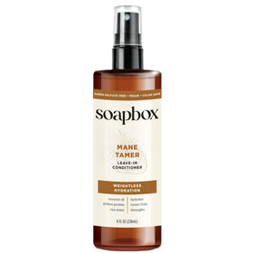Soapbox bottle front packaging showing label and size