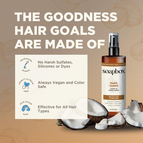 Coconut and vitamin concept photo representing Soapbox nourishing ingredients