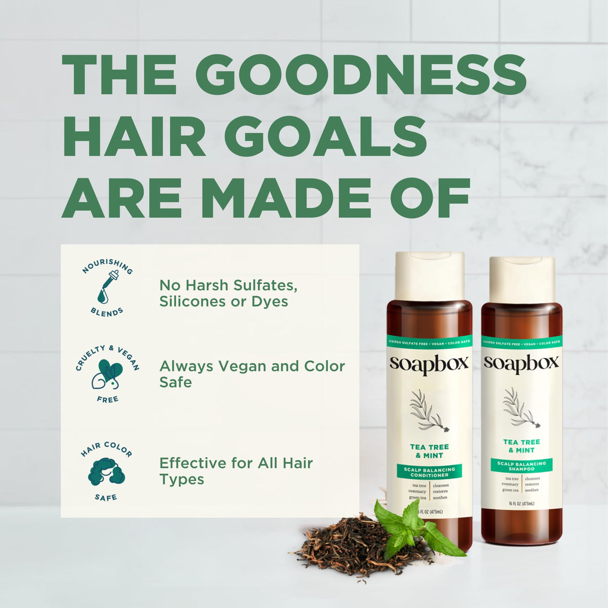 Soapbox before and after hair visuals showing clearer scalp benefit
