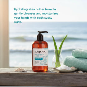 Soapbox texture foam closeup demonstrating creamy lather and moisturizing action