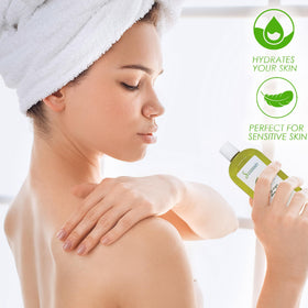 Soapeauty oil texture on surface showing rich moisturizing look