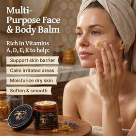 Soaps and Scent before-and-after face spot treatment illustrating hydration improvement