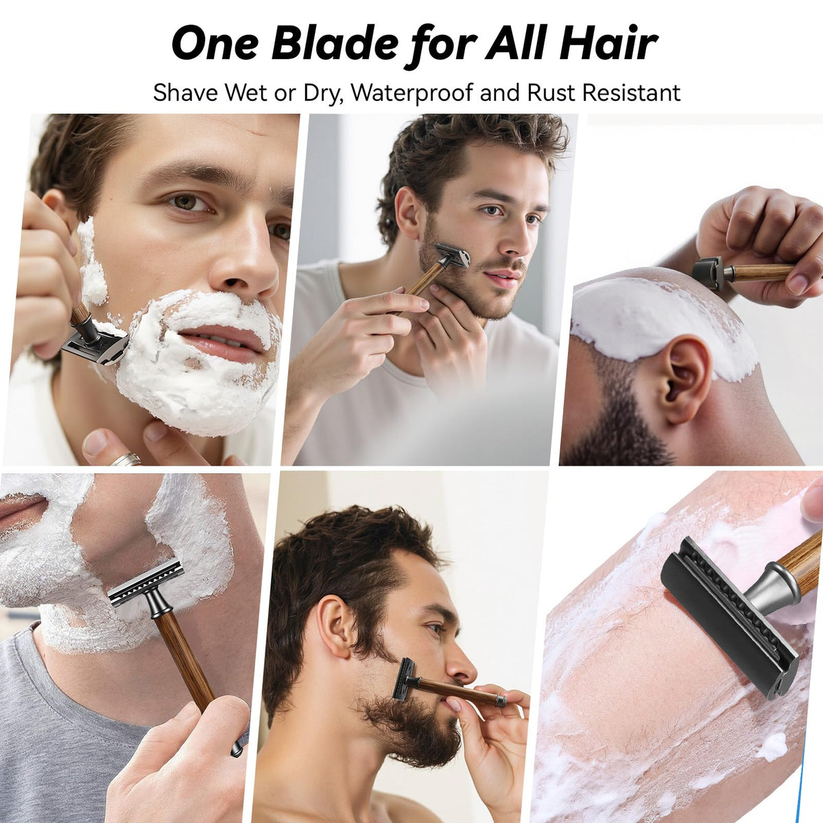 SOBIY razor with protective cover for safe storage and travel-friendly protection