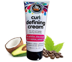 SoCozy front packaging showing bottle and product benefit of gentle curl care