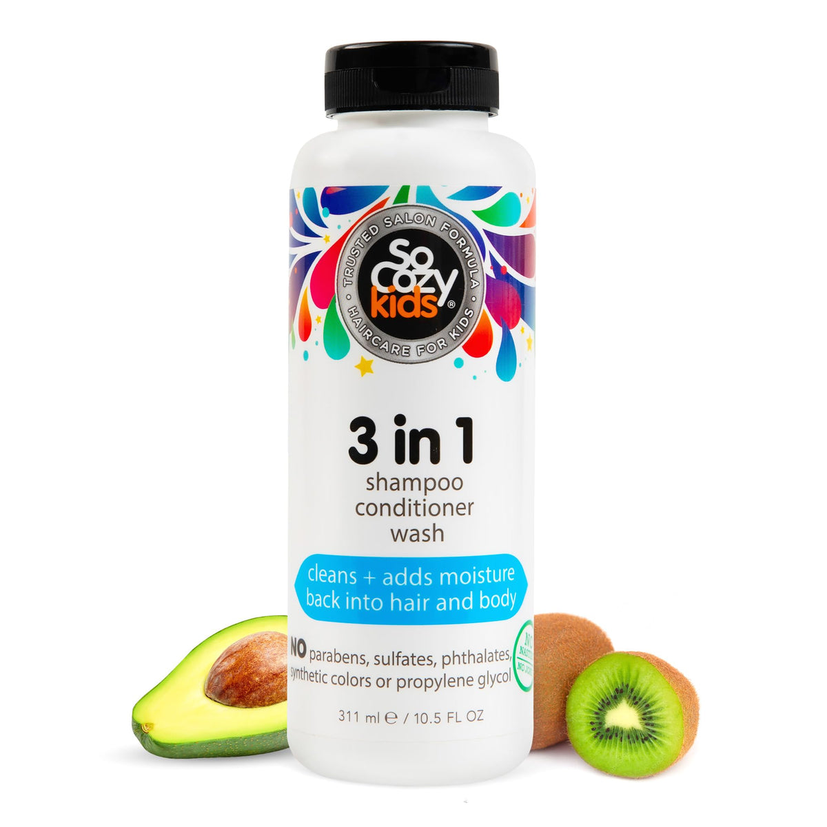 SO COZY front packaging showing 3-in-1 benefits and kid-friendly design