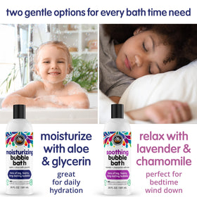 Child enjoying bath with So CoCozy showing calming routine benefit