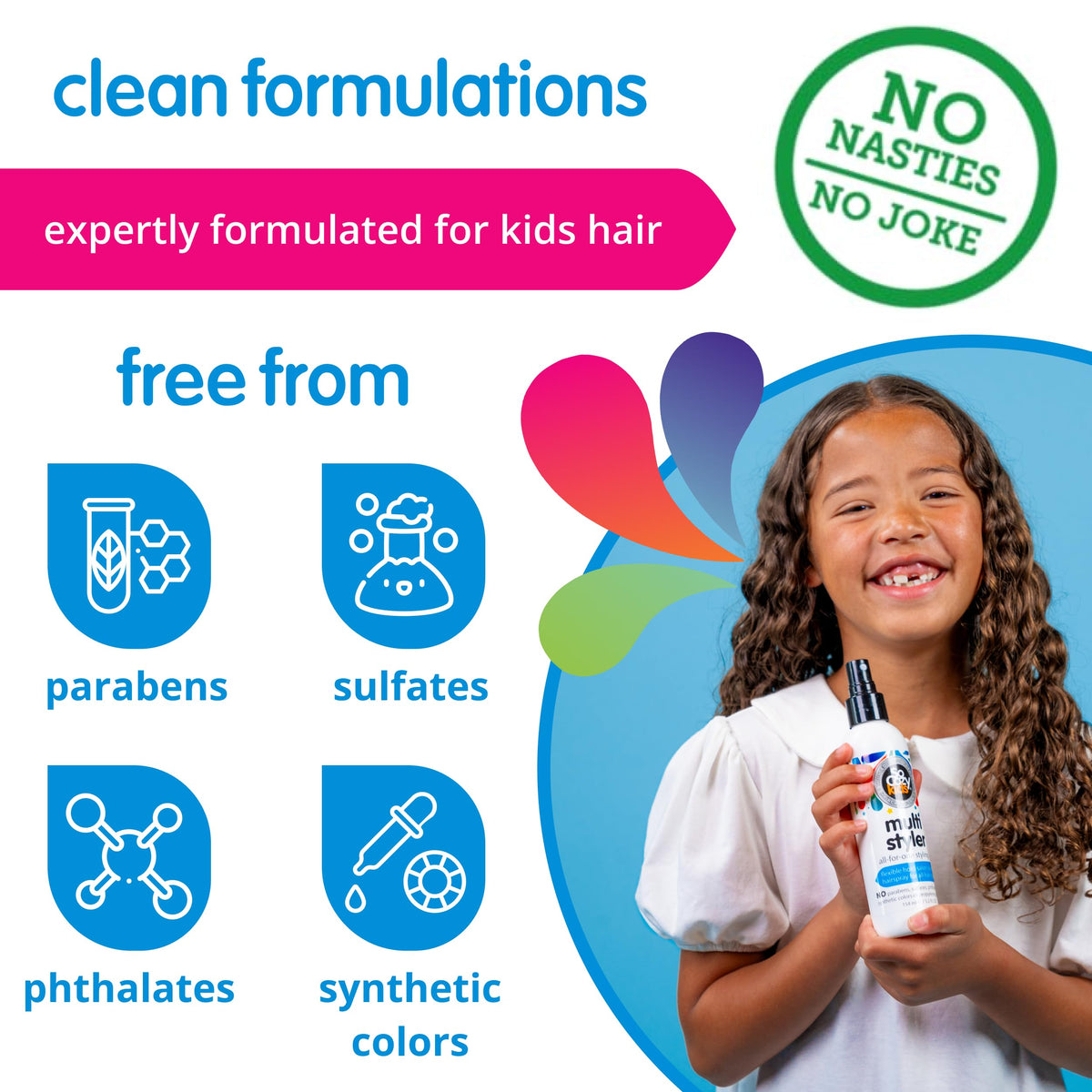 Close-up of SoCozy label highlighting gentle, no-nasty-ingredients