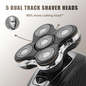 Sodaer close-up of double-ring stainless blades for closer, smoother shaves benefit