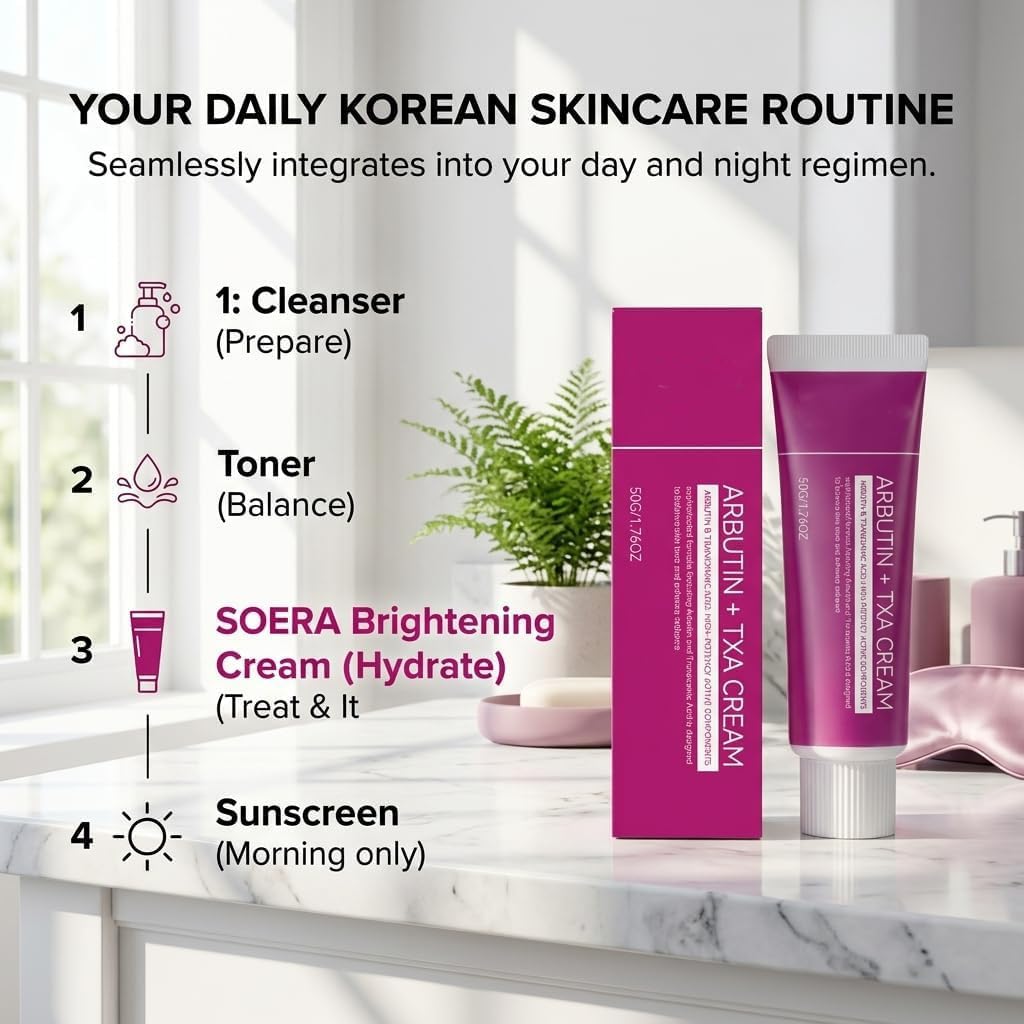SOERA SkinCare ingredients flatlay featuring key actives and transparency