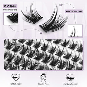 SOFENIDA close-up of ultra-thin cluster band highlighting comfortable blending and natural look