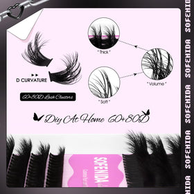 SOFENIDA mixed 10-18mm clusters displayed highlighting customizable lengths