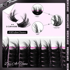 SOFENIDA mixed 10–18mm rows displayed to show length variety