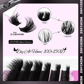 SOFENIDA tray showing mixed 10–18mm lengths for layered volume