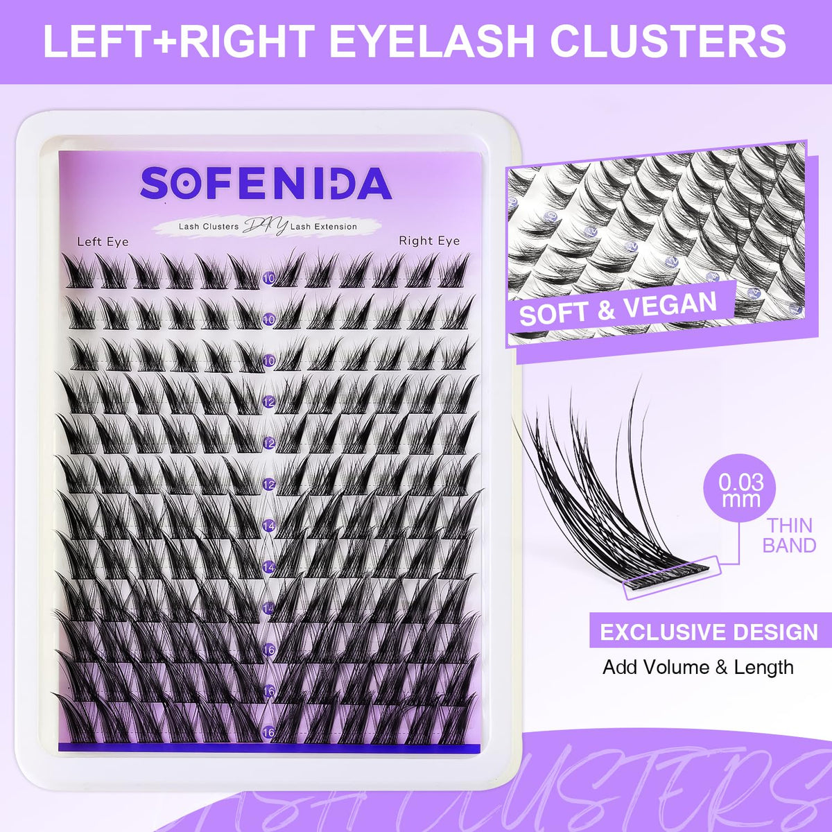 SOFENIDA hand holding tray demonstrating scale for accurate sizing and portability