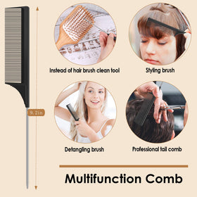 Sofmild brush detangling wet hair demonstrating knot-free, gentle smoothing