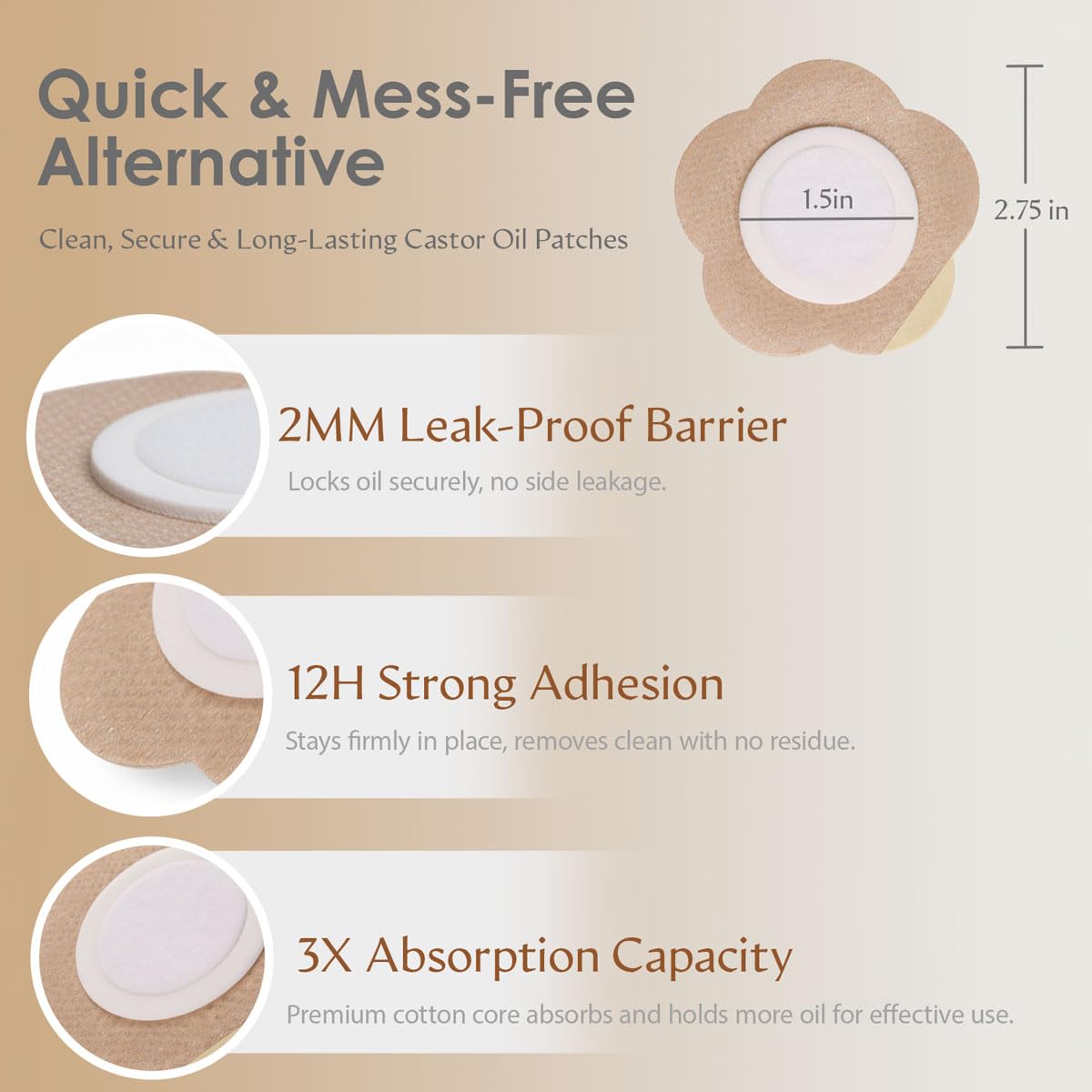 SOFOXYI adhesive backing detail demonstrating secure, skin‑friendly adhesion