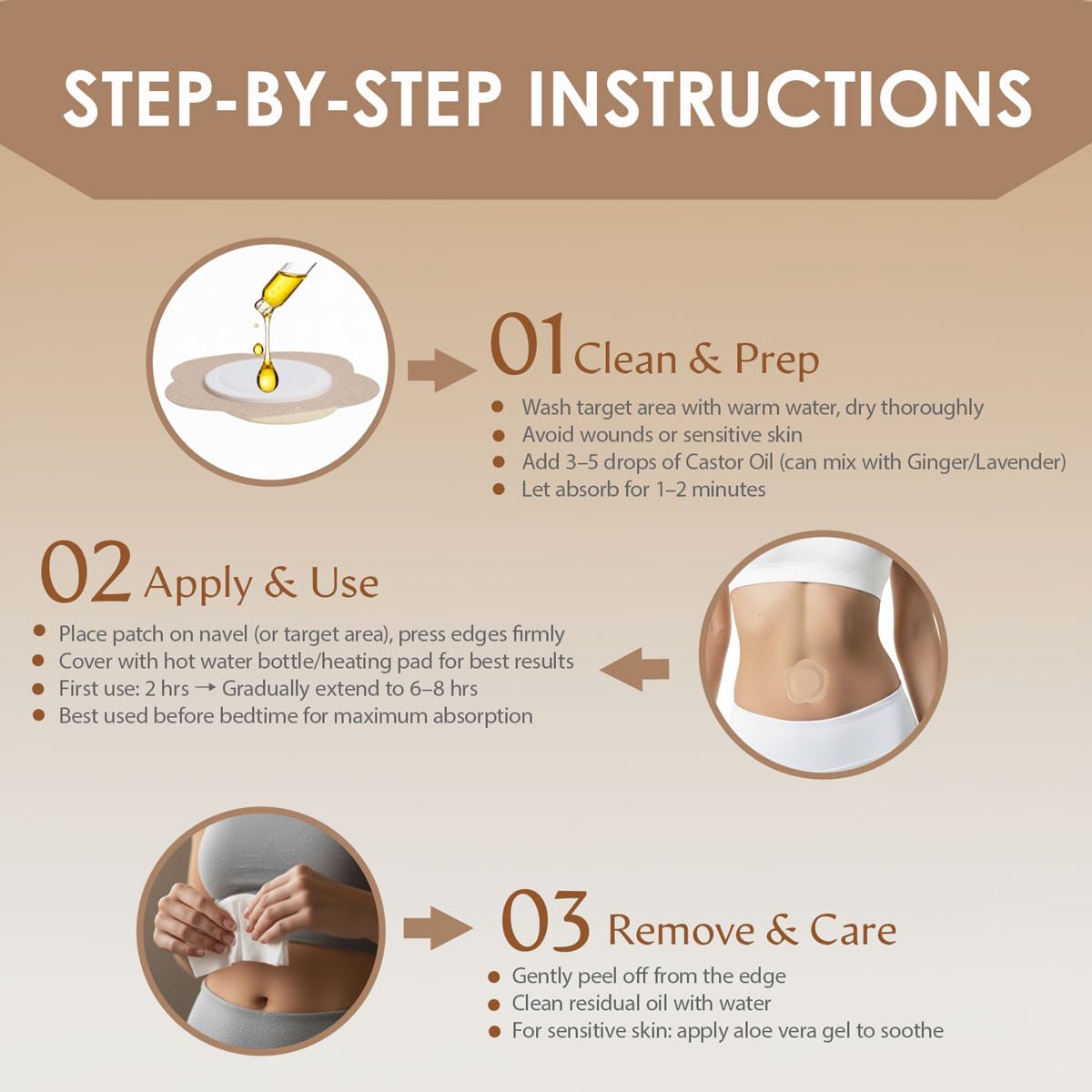 SOFOXYI patch applied on belly demonstrating discreet, mess‑free application