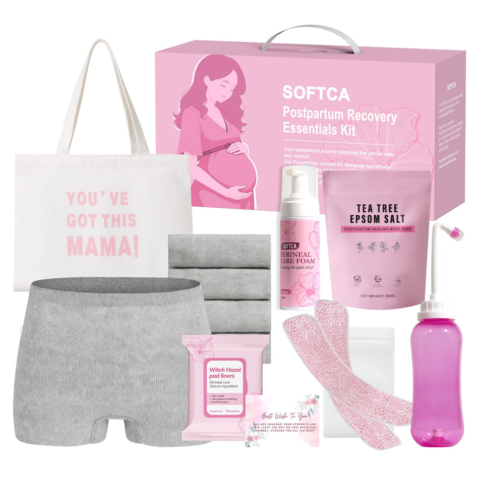 SOFTCA kit packaging front view showing organized recovery items for easy access