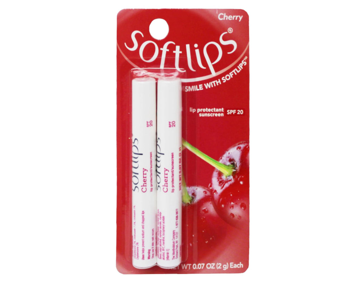 SoftLips lip protectant in use on lips outdoors demonstrating quick reapplication benefit