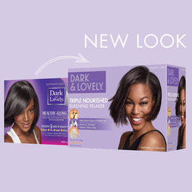After results with SoftSheen showing sleek, shiny hair and improved manageability