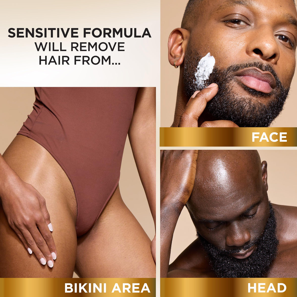 SoftSheen application on scalp demonstrating gentle hair removal