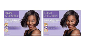 SoftSheen Dark and Lovely front packaging showing kit contents and benefits