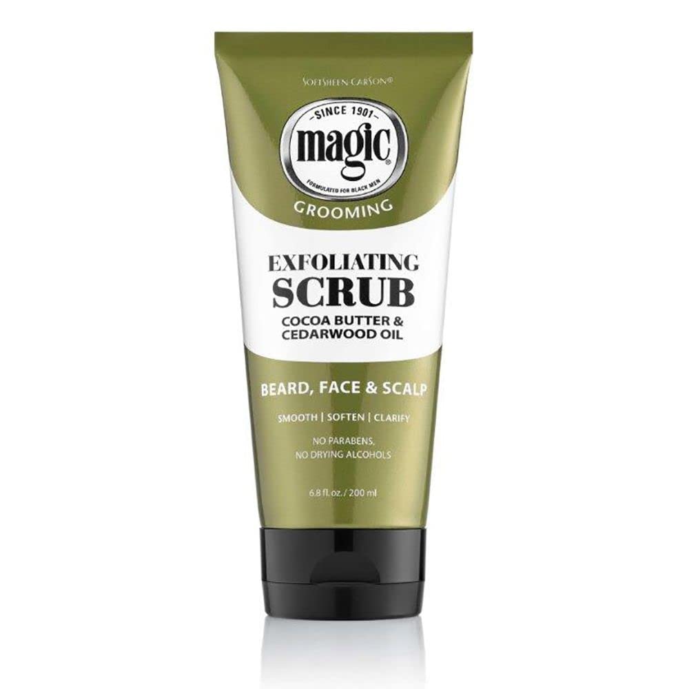 SoftSheen grooming scrub front packaging showing product clarity and benefits