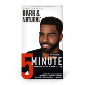 SoftSheen front packaging showing Jet Black shade and benefits for quick gray coverage